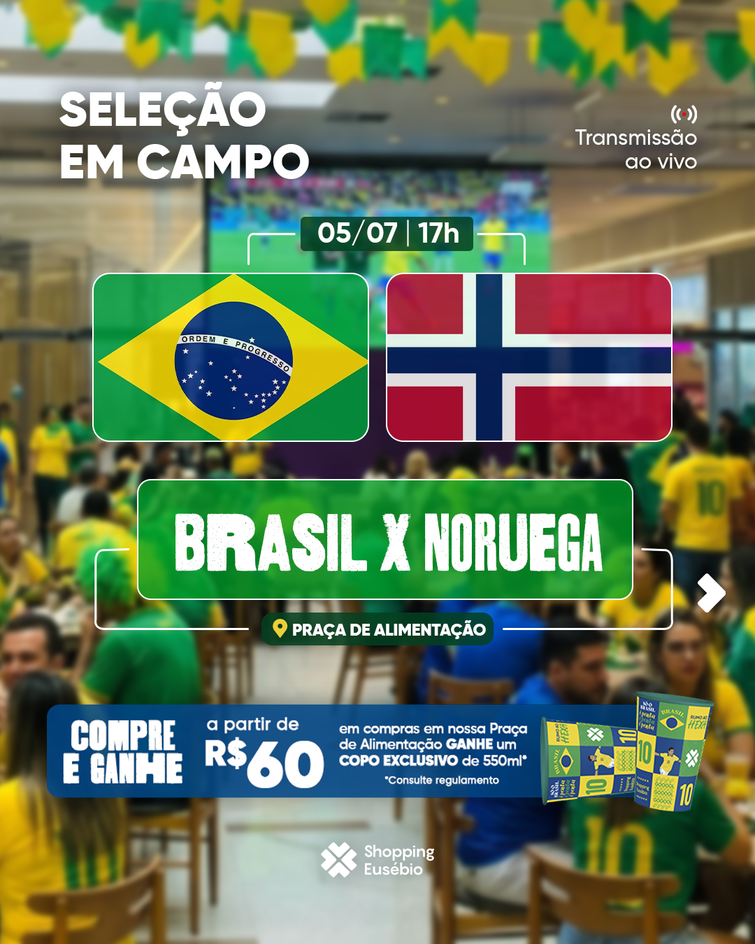 Transmissão Ao Vivo | Brasil X Noruega